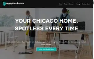 House Cleaning Pros LLC website