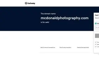 MacDonald Photography website