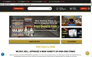 PGS Gold & Coin website