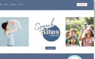 Speech Bites Therapy PLLC website