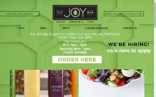 The JOY Bar of Glen Ellyn website