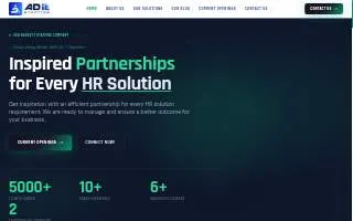 AD IT Staffing website