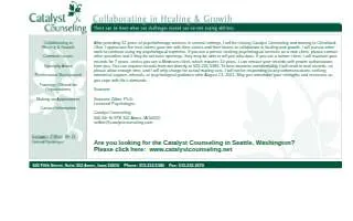 Catalyst Counseling, LLC of Glendale Heights website