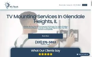 Hi-Tech Installs - TV Mounting Chicago website