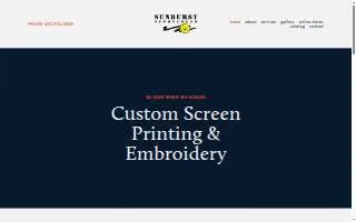 Sunburst Sportswear website