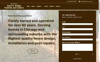 Bob Jaacks Rustic Wood Fencing & Decks website