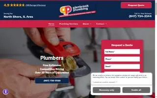 Glenbrook Plumbing Co of Glenview website