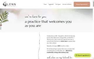 Glenn Counseling Center website