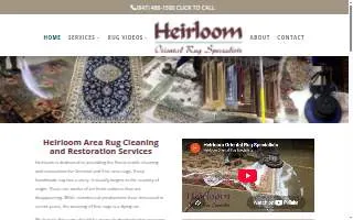 Heirloom Oriental Rug Specialist website