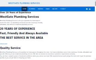 Westgate Plumbing Services of Glenview website