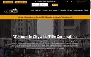 Citywide Title Corporation of Grayslake website