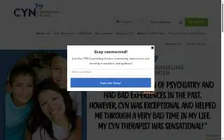 CYN Counseling Center (Community Youth Network) website