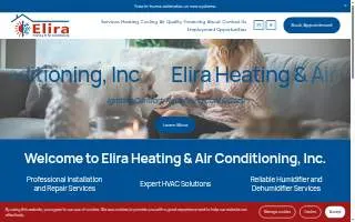 Elira Heating & Air Conditioning Inc website