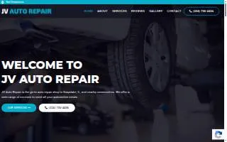 JV Auto Repair website