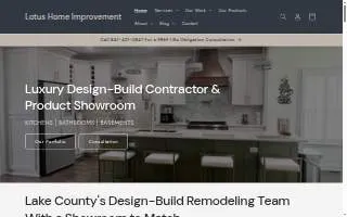Lotus Home Improvement website