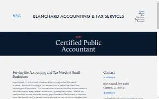 Blanchard Accounting & Tax Services LLC website