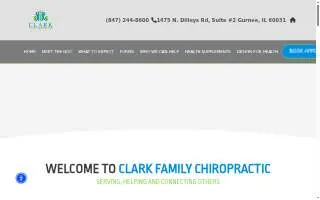 Clark Family Chiropractic website
