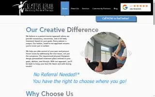 Creative Rehab website