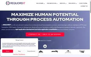 Document Management Specialists - REQUORDIT website