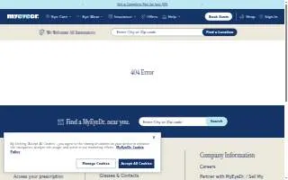 MyEyeDr. of Gurnee website