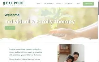 Oak Point Counseling website