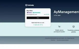 AY Management of Hanover Park website