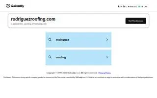 Rodriguez Roofing website
