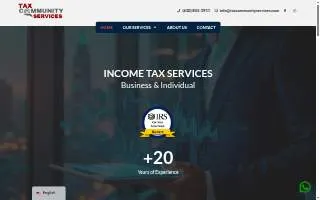 Tax Community Services, Inc. website