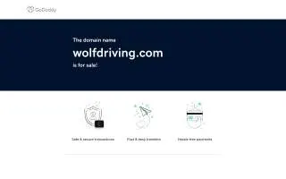 Wolf Driving School of Hanover Park website