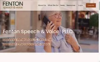 Fenton Speech and Voice website