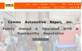 Camms Automotive Repair, Inc. website