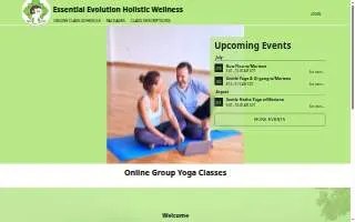 Essential Evolution Holistic Wellness website