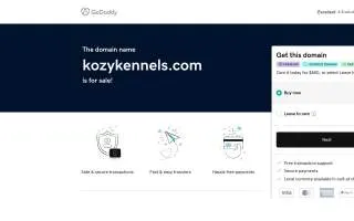 Kozy Kennels of Hazel Crest website