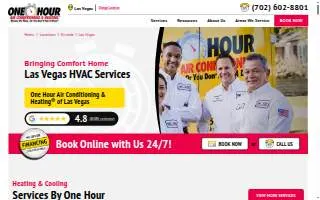 One Hour Heating & Air Conditioning of Hazel Crest website