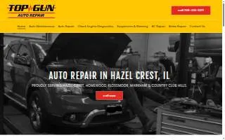Top Gun Auto Repair Inc. website