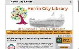 Herrin City Library website