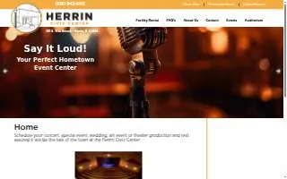 Herrin Civic Center website