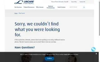 Lincare of Herrin website