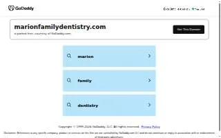 Marion Family Dentistry website