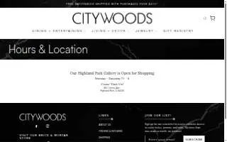 Citywoods website