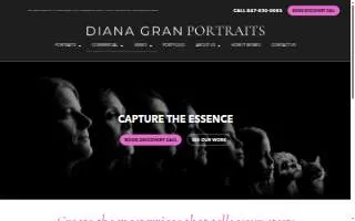 Diana Gran Portraits website