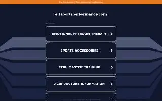 EFT Sports Performance | Gym | Group Classes | Personal Trainer website