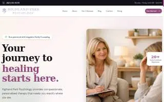 Highland Park Psychological Services website