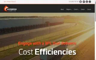 Hyperfox Logistics website