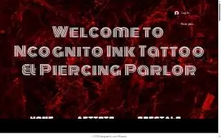 Ncognito Ink Tattoo & Piercing website