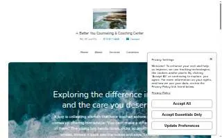 A Better You Counseling, PLLC website