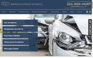 Barrington Injury Attorneys website