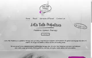 Let's Talk Pediatric Therapy of Hoffman Estates website