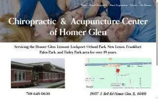 Chiropractic and Acupuncture Center of Homer Glen website