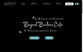 Beyond Borders Cafe website